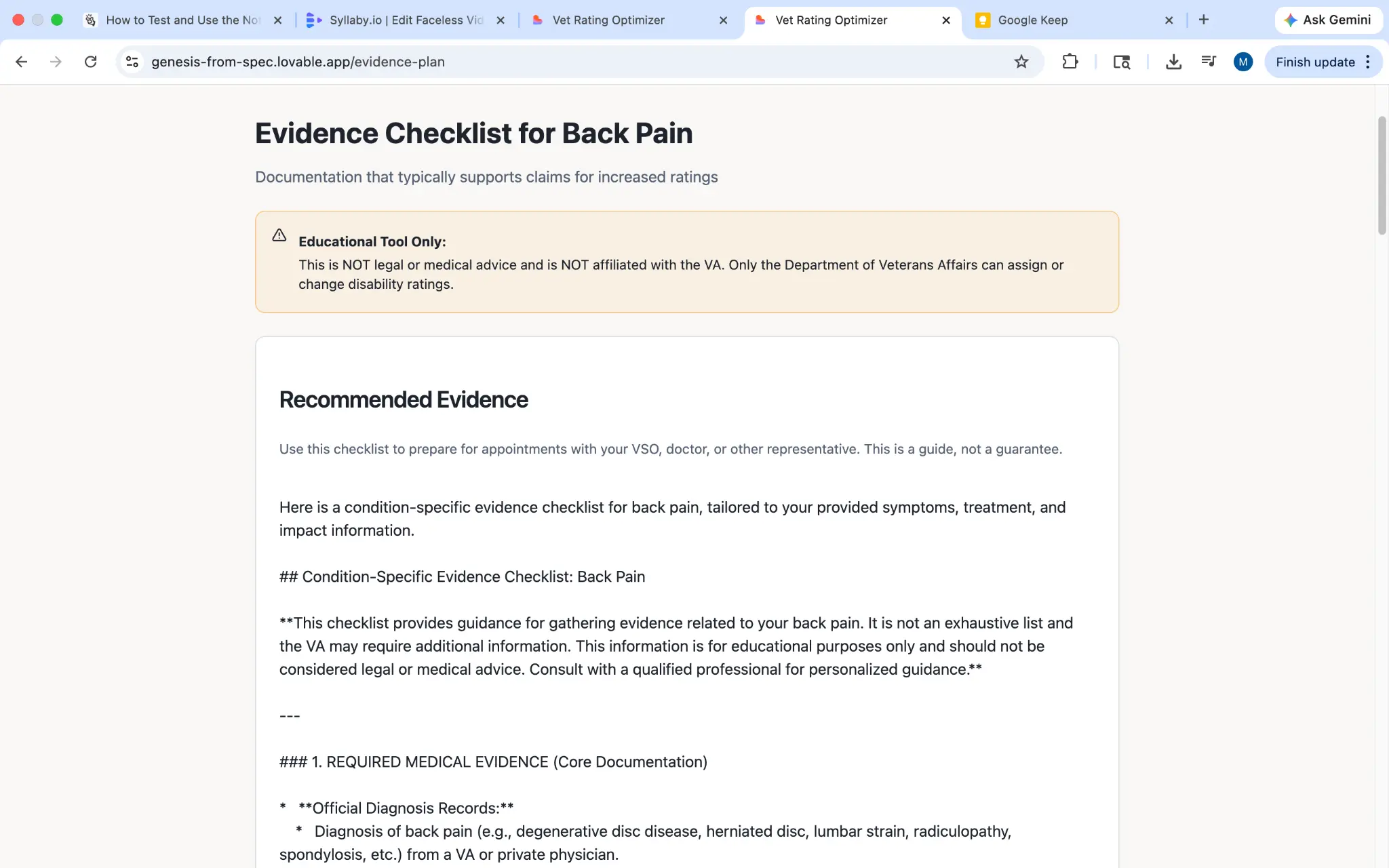 Steps 7–8: Evidence Checklist & Filing Guide